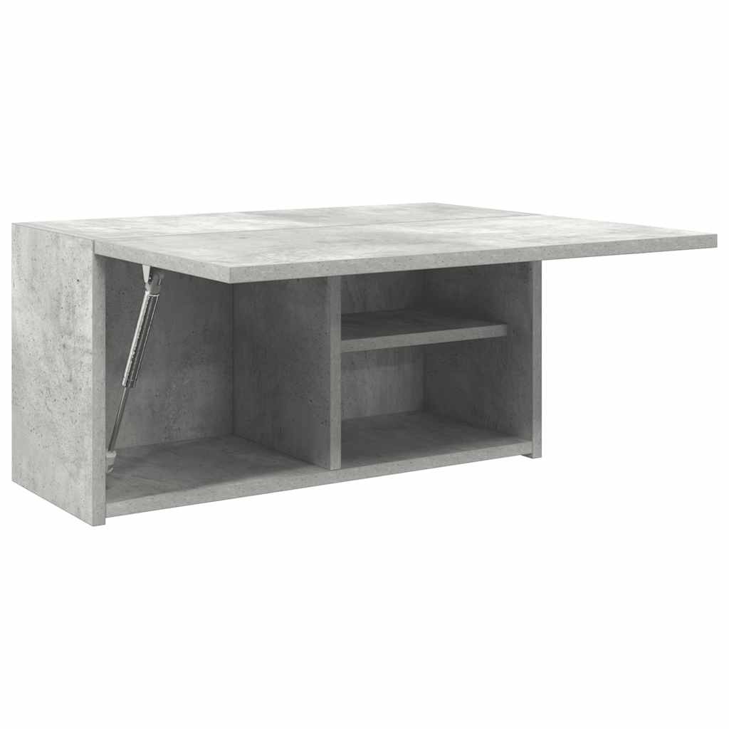 Veggskap Til Baderom Betonggrå 60X25X30 Cm Konstruert Tre