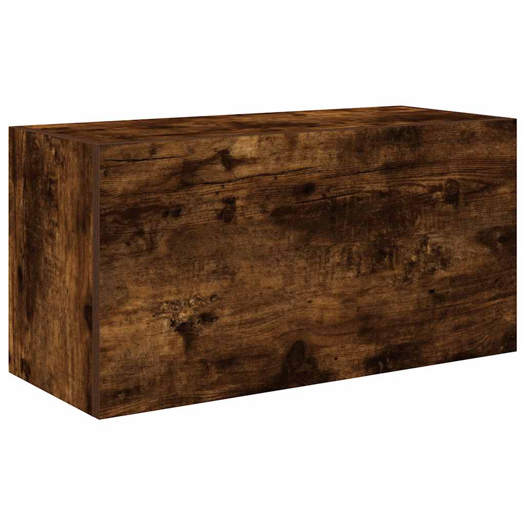 Veggskap Til Baderom Røkt Eik 60X25X30 Cm Konstruert Tre