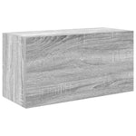 Veggskap Til Baderom Grå Sonoma 60X25X30 Cm Konstruert Tre