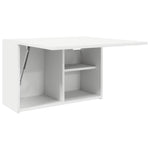 Veggskap Til Baderom Hvit 60X25X40 Cm Konstruert Tre