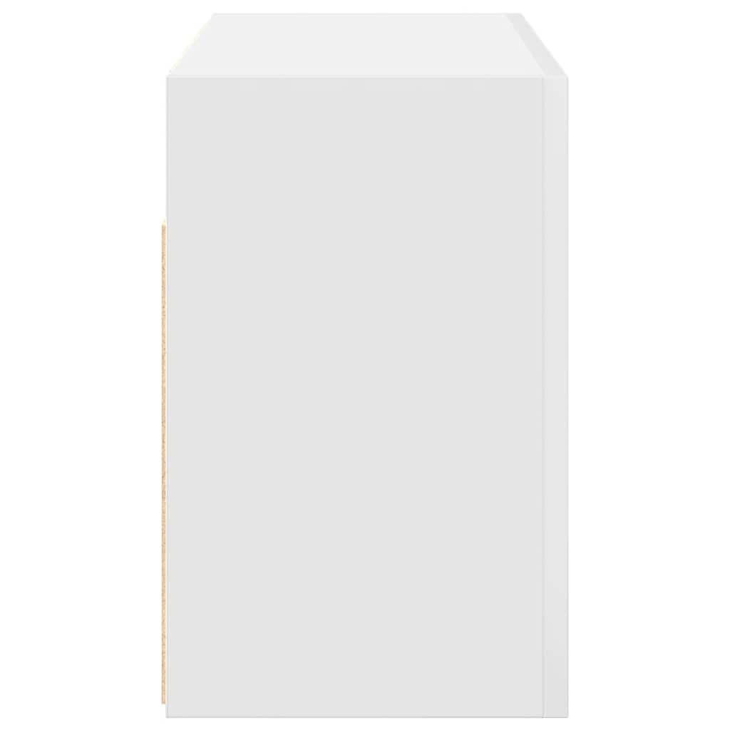 Veggskap Til Baderom Hvit 60X25X40 Cm Konstruert Tre