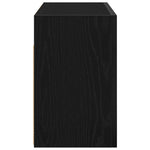 Veggskap Til Baderom Svart 60X25X40 Cm Konstruert Tre