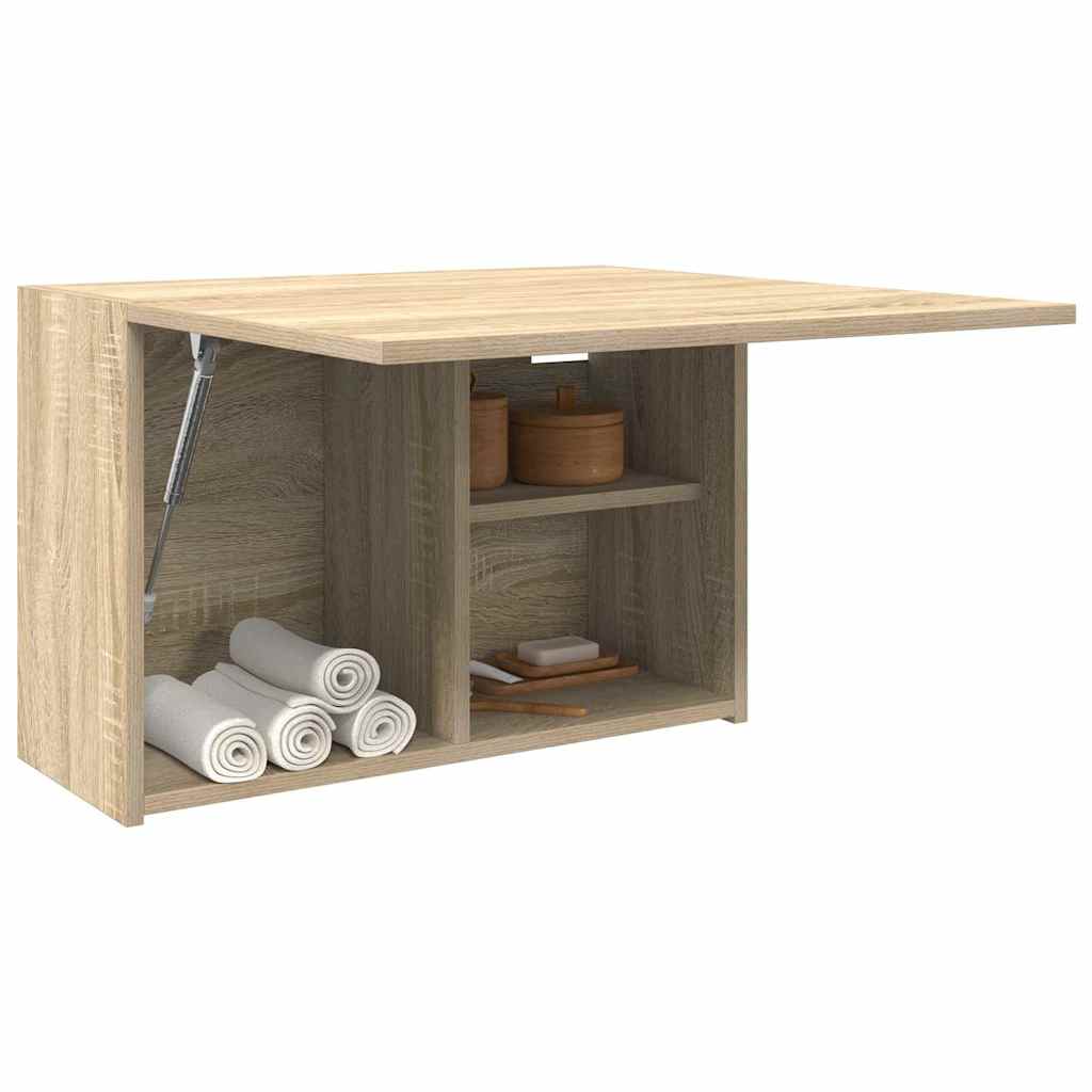 Veggskap Til Baderom Sonoma Eik 60X25X40 Cm Konstruert Tre