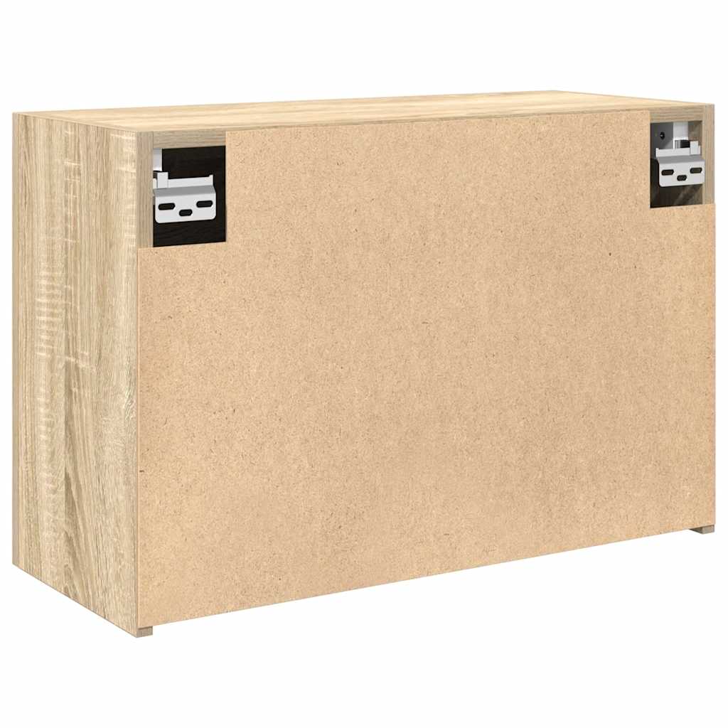 Veggskap Til Baderom Sonoma Eik 60X25X40 Cm Konstruert Tre