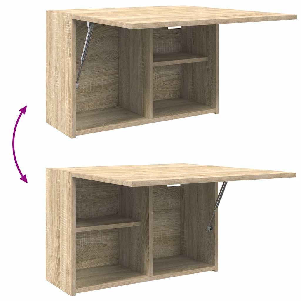 Veggskap Til Baderom Sonoma Eik 60X25X40 Cm Konstruert Tre