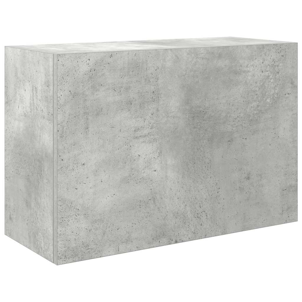 Veggskap Til Baderom Betonggrå 60X25X40 Cm Konstruert Tre