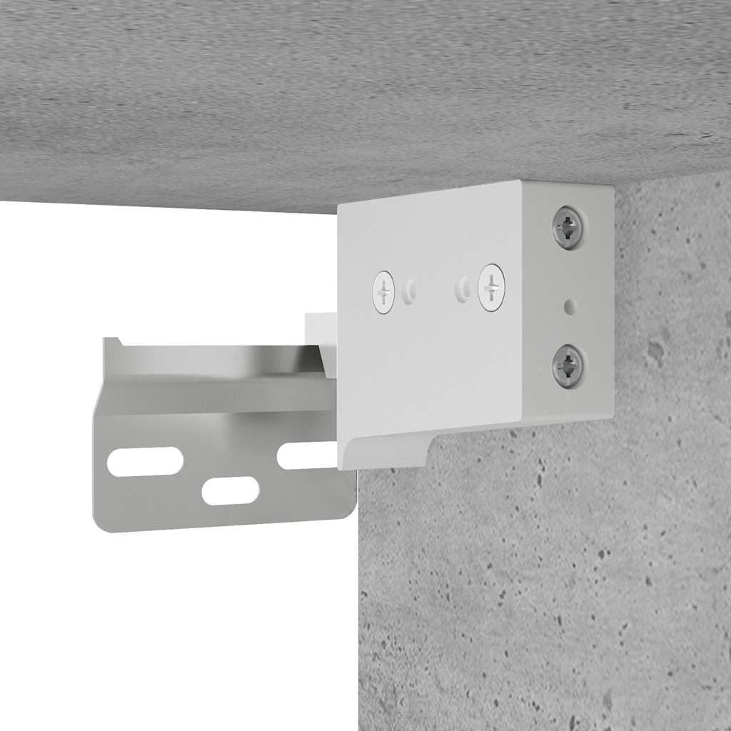 Veggskap Til Baderom Betonggrå 60X25X40 Cm Konstruert Tre