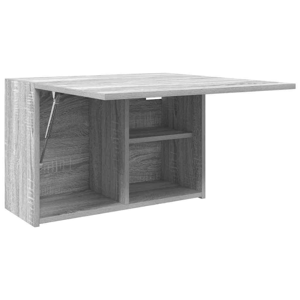 Veggskap Til Baderom Grå Sonoma 60X25X40 Cm Konstruert Tre