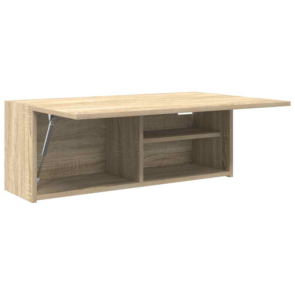 Veggskap Til Baderom Sonoma Eik 80X25X30 Cm Konstruert Tre
