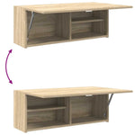 Veggskap Til Baderom Sonoma Eik 80X25X30 Cm Konstruert Tre