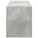 Veggskap Til Baderom Betonggrå 80X25X30 Cm Konstruert Tre