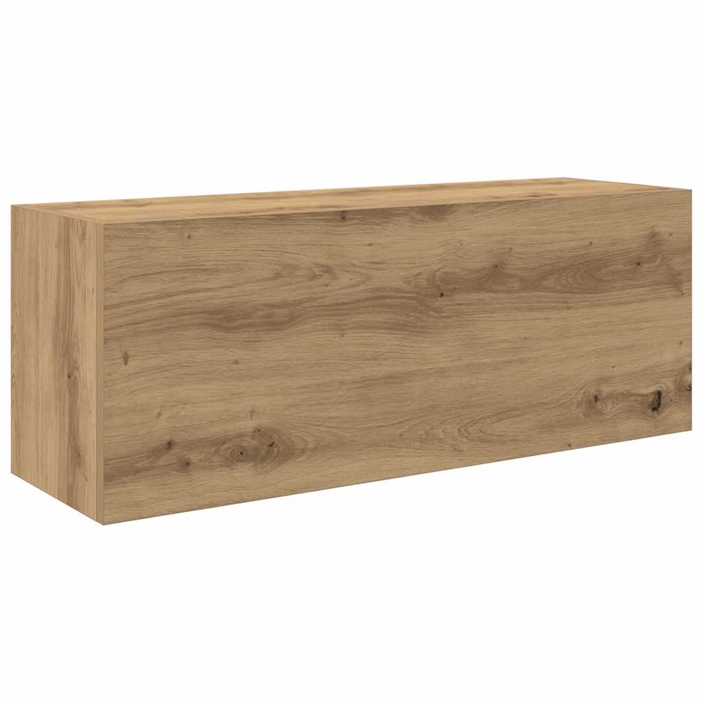 Veggskap Til Baderom Artisan Eik 80X25X30 Cm Konstruert Tre