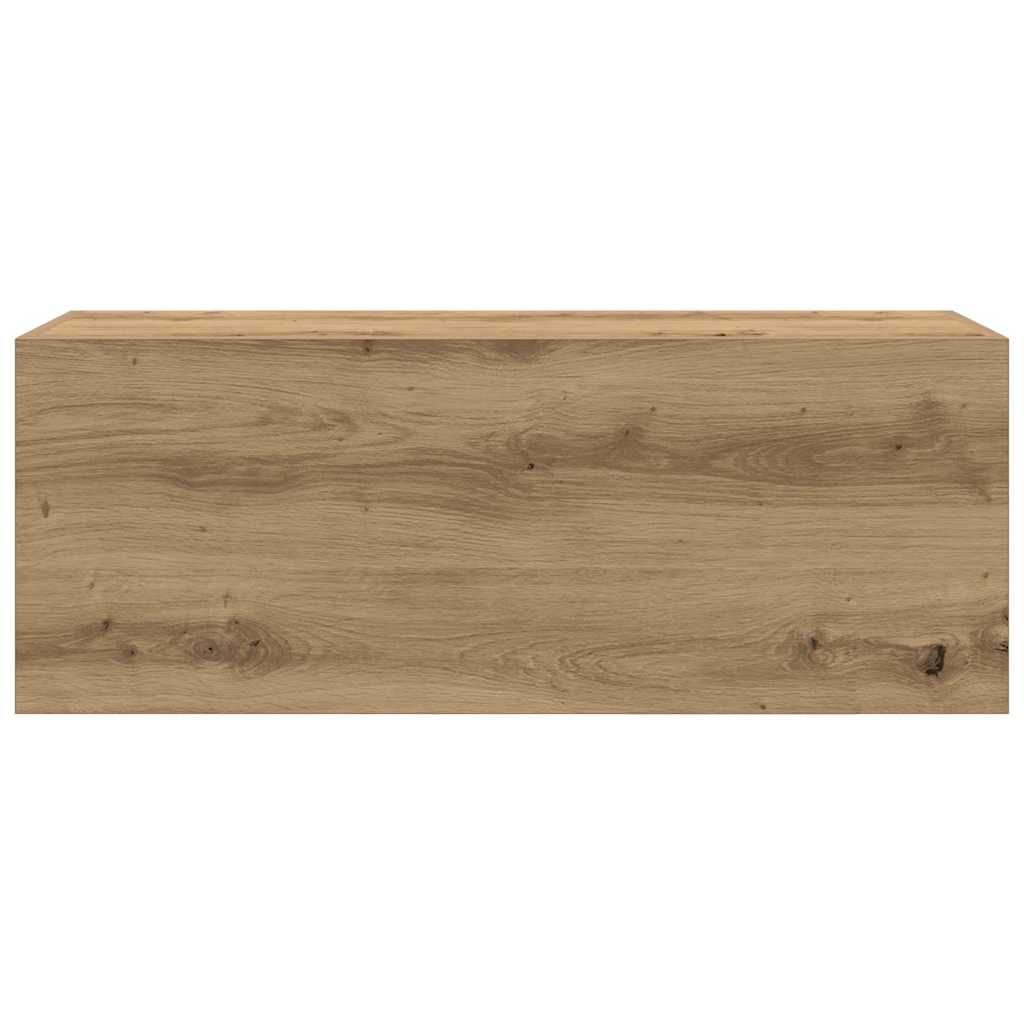 Veggskap Til Baderom Artisan Eik 80X25X30 Cm Konstruert Tre