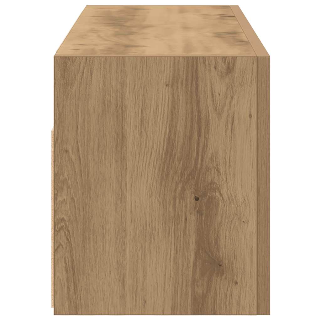 Veggskap Til Baderom Artisan Eik 80X25X30 Cm Konstruert Tre