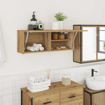 Veggskap Til Baderom Artisan Eik 80X25X30 Cm Konstruert Tre