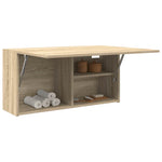 Veggskap Til Baderom Sonoma Eik 80X25X40 Cm Konstruert Tre