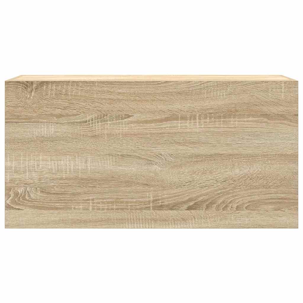 Veggskap Til Baderom Sonoma Eik 80X25X40 Cm Konstruert Tre