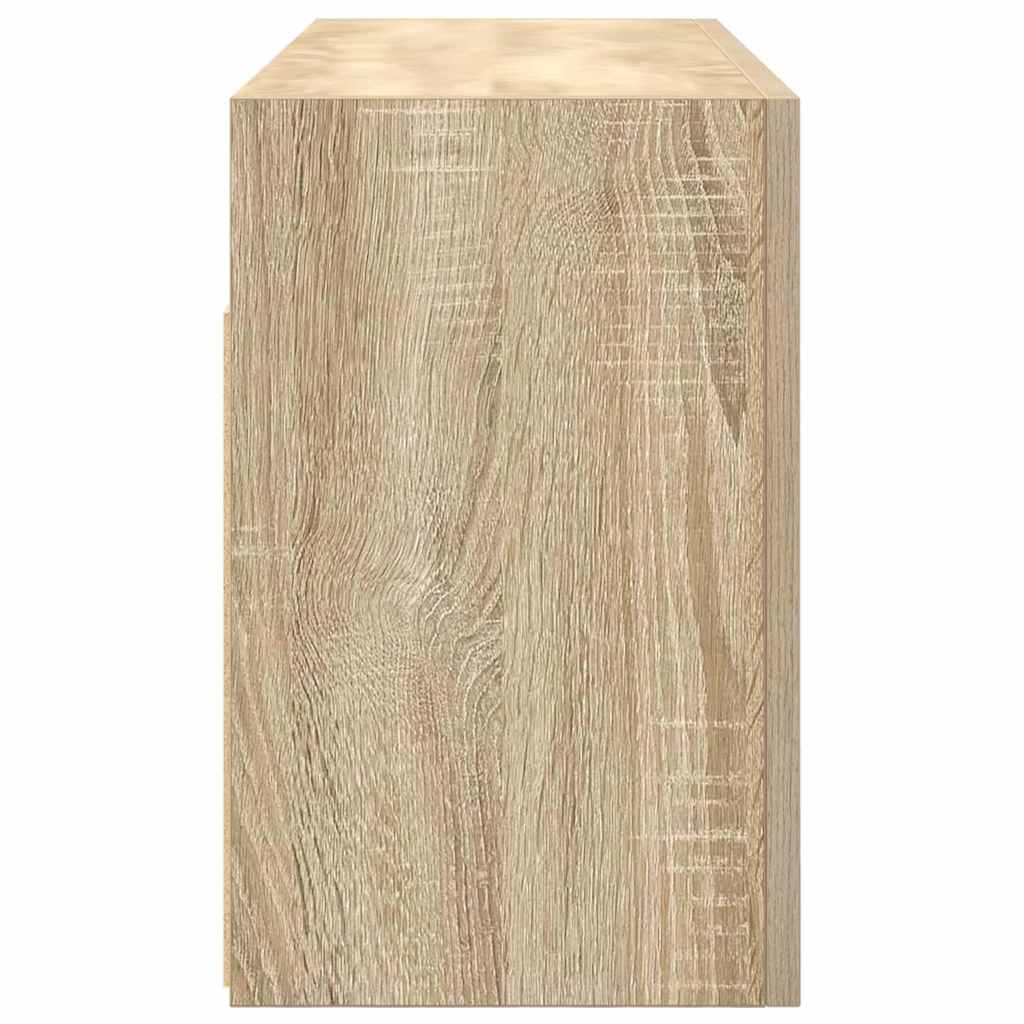 Veggskap Til Baderom Sonoma Eik 80X25X40 Cm Konstruert Tre