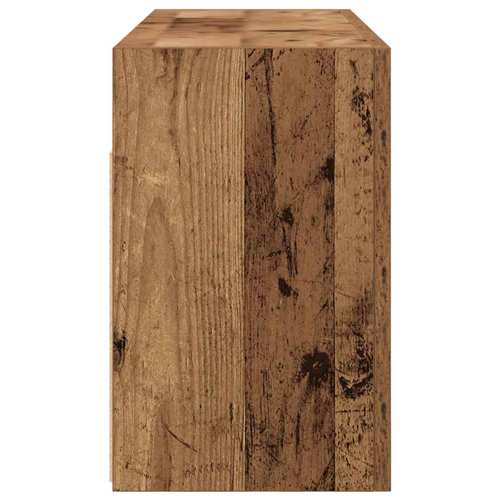 Veggskap Til Baderom Gammelt Tre 80X25X40 Cm Konstruert Tre