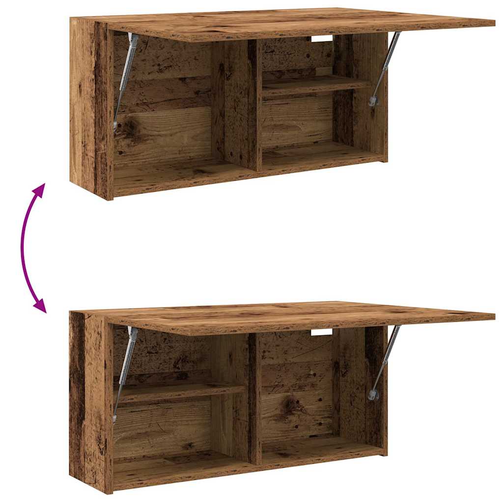 Veggskap Til Baderom Gammelt Tre 80X25X40 Cm Konstruert Tre