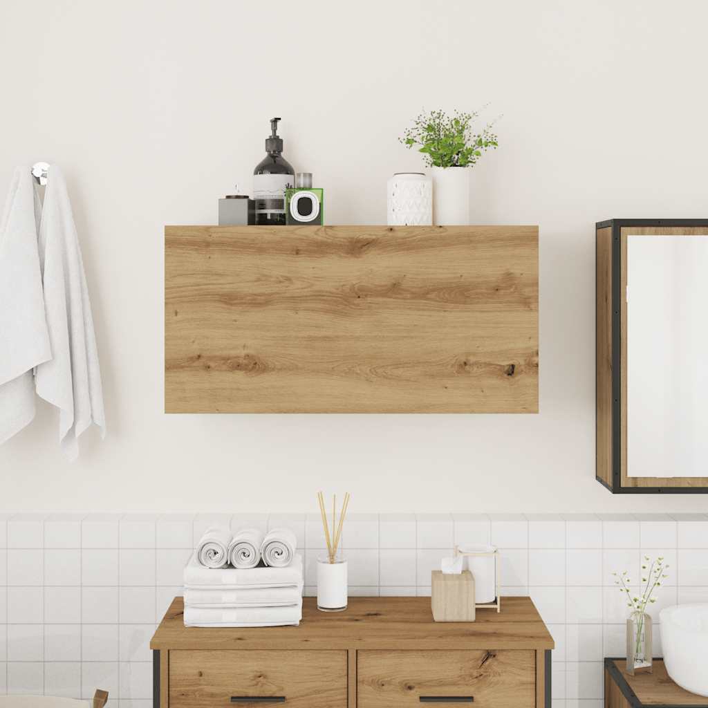 Veggskap Til Baderom Artisan Eik 80X25X40 Cm Konstruert Tre