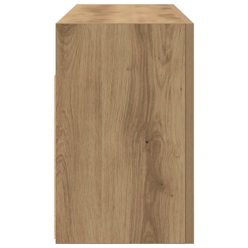 Veggskap Til Baderom Artisan Eik 80X25X40 Cm Konstruert Tre