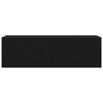 Veggskap Til Baderom Svart 100X25X30 Cm Konstruert Tre