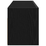 Veggskap Til Baderom Svart 100X25X30 Cm Konstruert Tre
