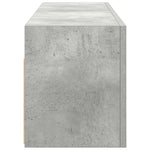 Veggskap Til Baderom Betonggrå 100X25X30 Cm Konstruert Tre