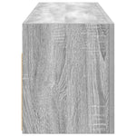 Veggskap Til Baderom Grå Sonoma 100X25X30 Cm Konstruert Tre