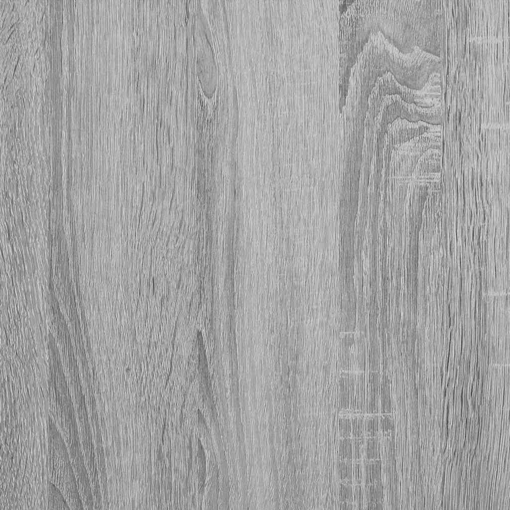 Veggskap Til Baderom Grå Sonoma 100X25X30 Cm Konstruert Tre