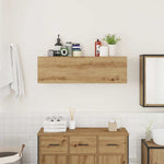 Veggskap Til Baderom Artisan Eik 100X25X30 Cm Konstruert Tre