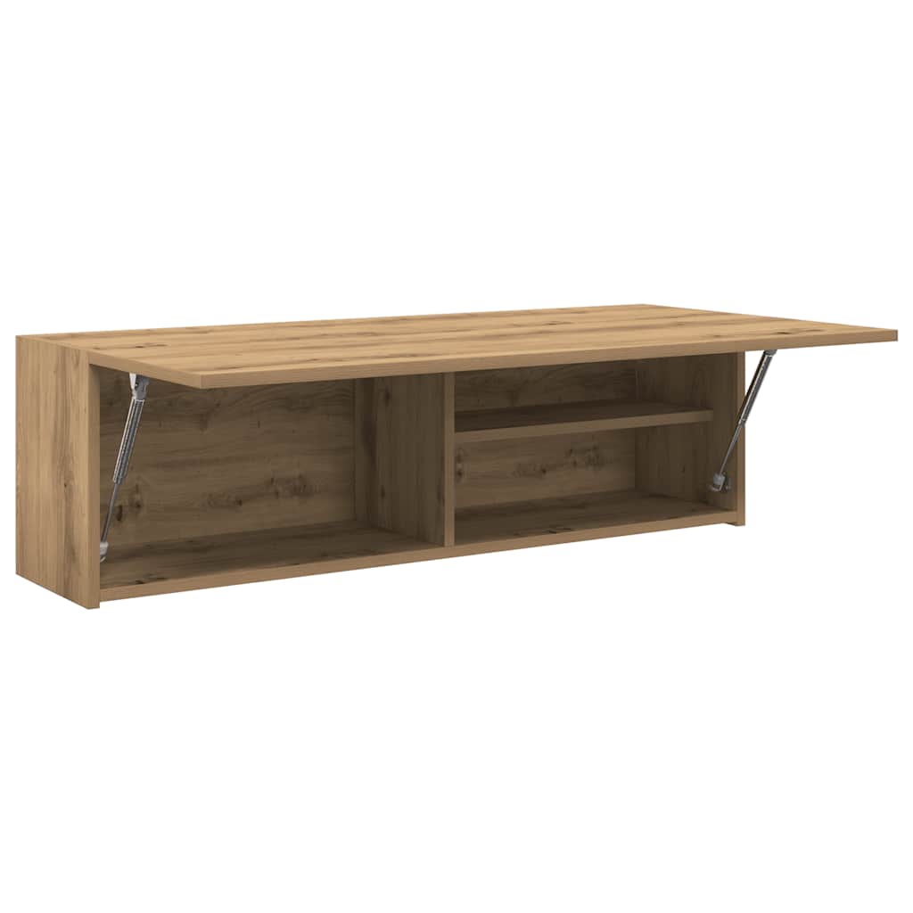 Veggskap Til Baderom Artisan Eik 100X25X30 Cm Konstruert Tre