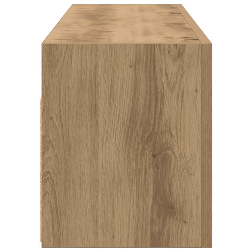 Veggskap Til Baderom Artisan Eik 100X25X30 Cm Konstruert Tre