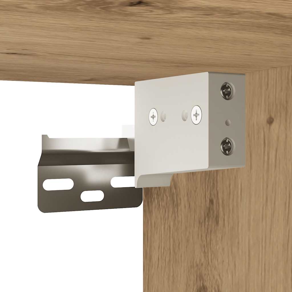 Veggskap Til Baderom Artisan Eik 100X25X30 Cm Konstruert Tre
