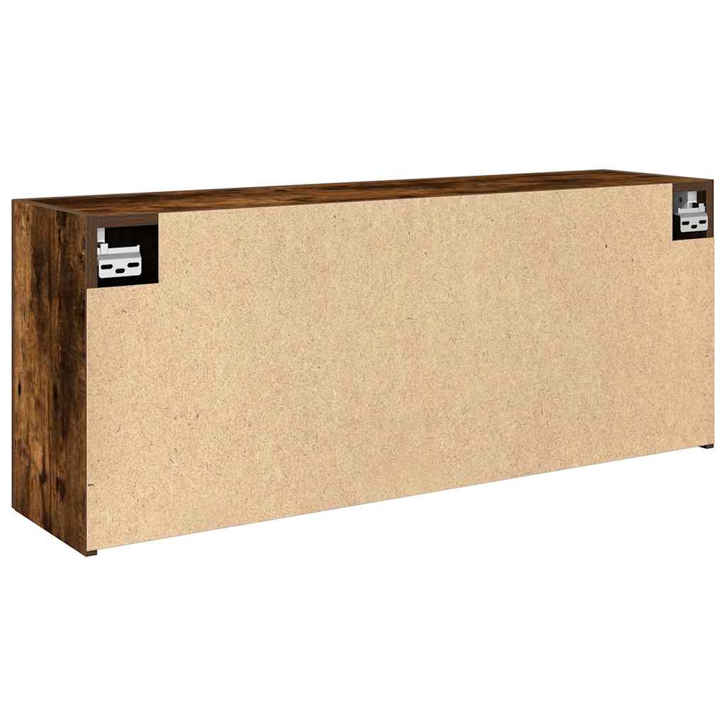 Veggskap Til Baderom Røkt Eik 100X25X40 Cm Konstruert Tre