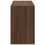 Veggskap Til Baderom Brun Eik 100X25X40 Cm Konstruert Tre