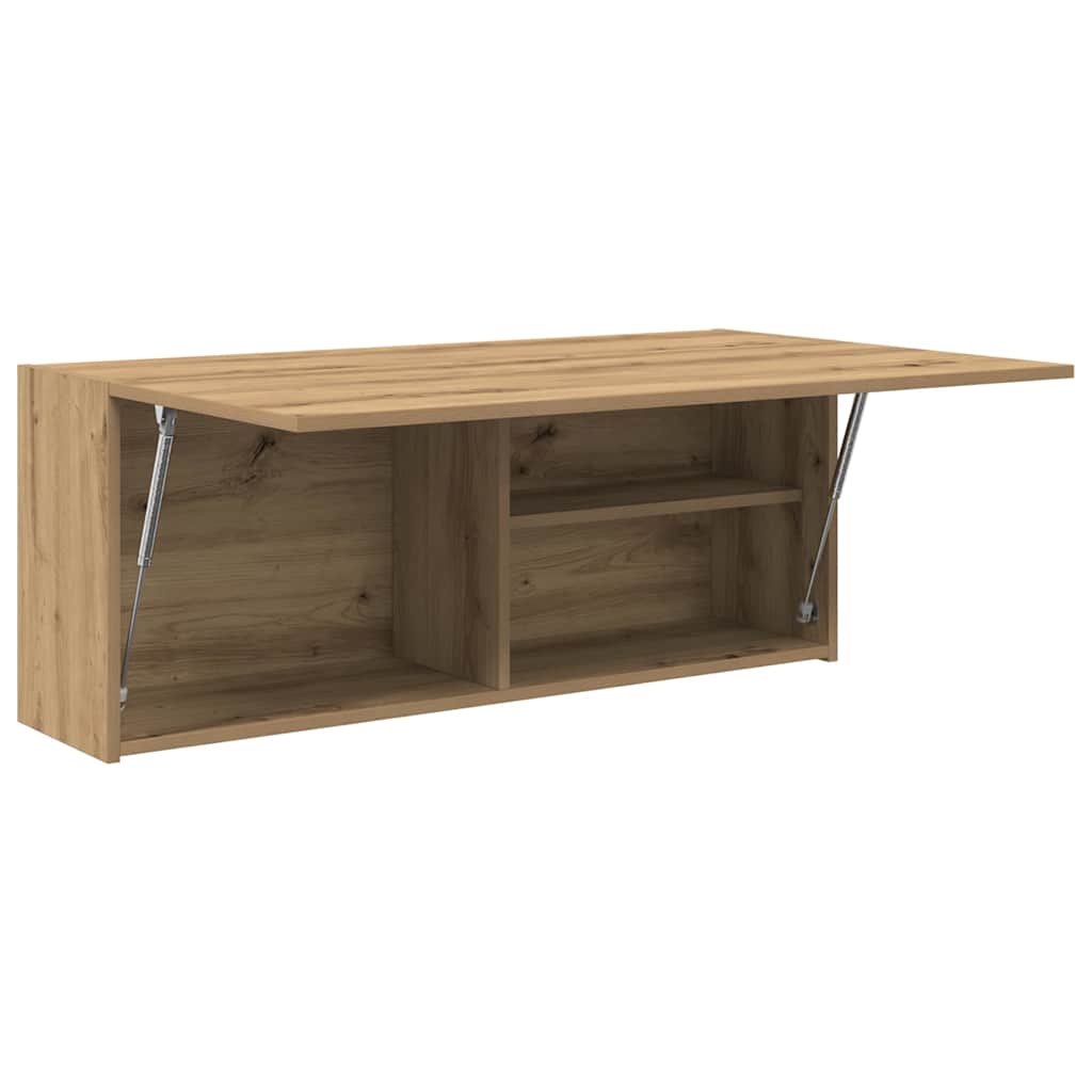 Veggskap Til Baderom Artisan Eik 100X25X40 Cm Konstruert Tre