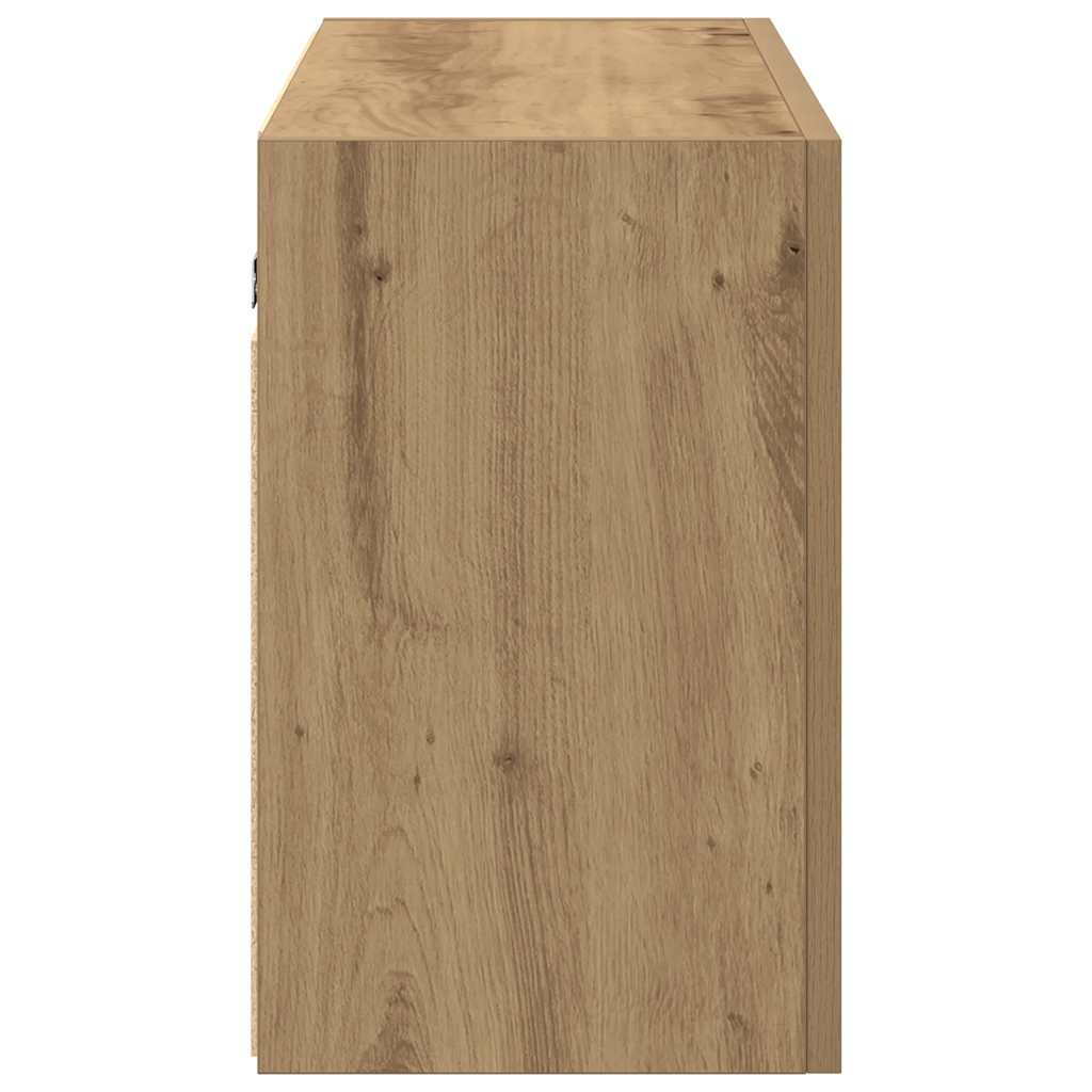Veggskap Til Baderom Artisan Eik 100X25X40 Cm Konstruert Tre