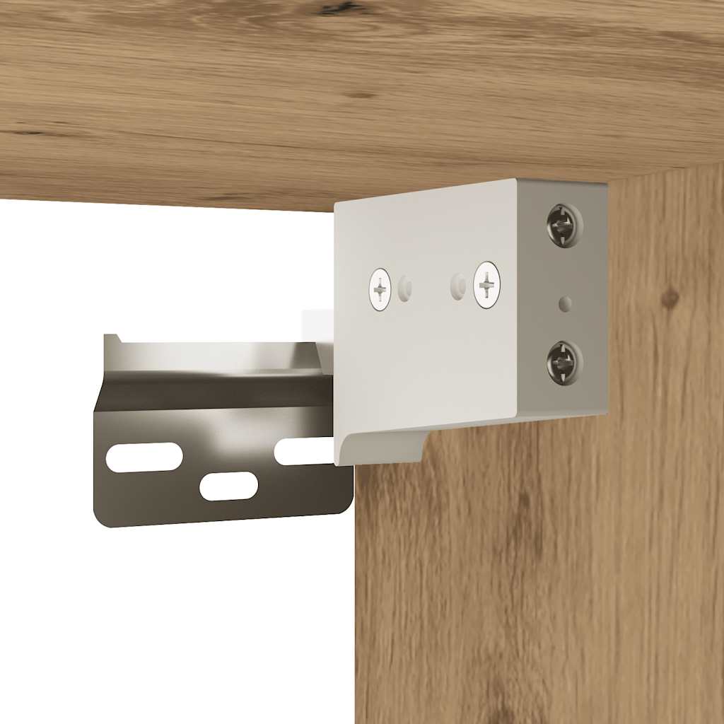 Veggskap Til Baderom Artisan Eik 100X25X40 Cm Konstruert Tre