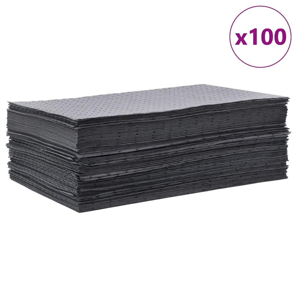 Oljeabsorberende Pads 100 Stk Grå 40X50 Cm