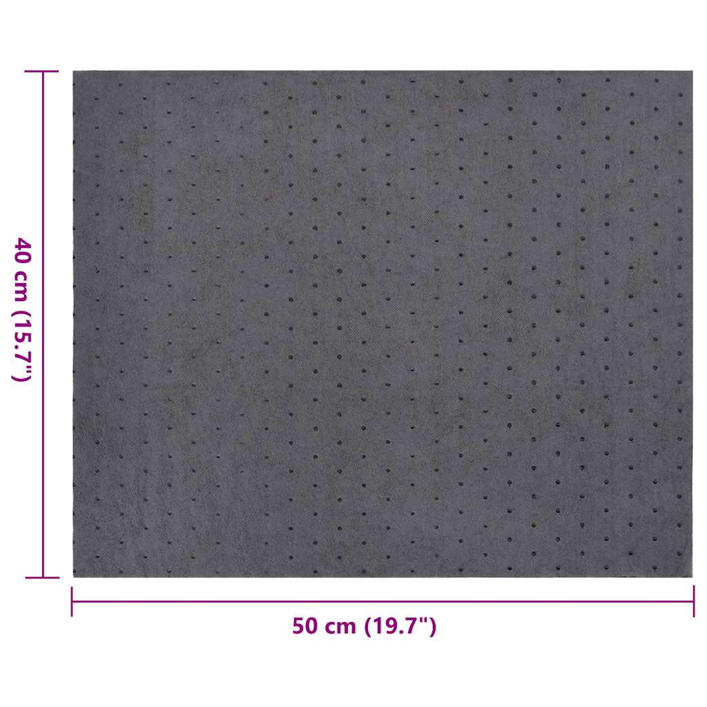 Oljeabsorberende Pads 100 Stk Grå 40X50 Cm
