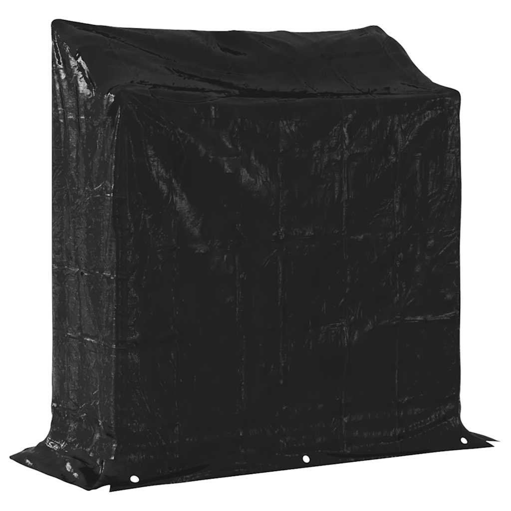 Vedstativ Med Ståltråd 100,5X40,5X110,5 Cm Galvanisert Stål