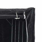 Vedstativ Med Ståltråd 100,5X40,5X110,5 Cm Galvanisert Stål