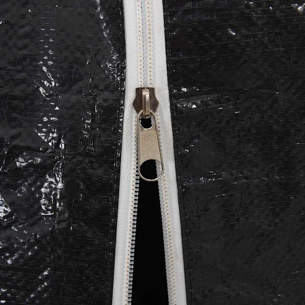 Vedstativ Med Regntrekk 101X61X110,5 Cm Galvanisert Stål