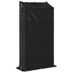 Vedstativ Med Regntrekk 100X40X200 Cm Galvanisert Stål