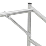 Vedstativ Med Regntrekk 100X60X200 Cm Galvanisert Stål