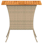 Hagebord Med Topp I Akasietre Beige 105X75X72 Cm Polyrotting
