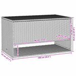 Uteputeboks Beige 100X55X55,5 Cm Polyrotting