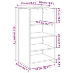 Resepsjonspult Gammelt Tre 55X50X103,5 Cm Konstruert Tre